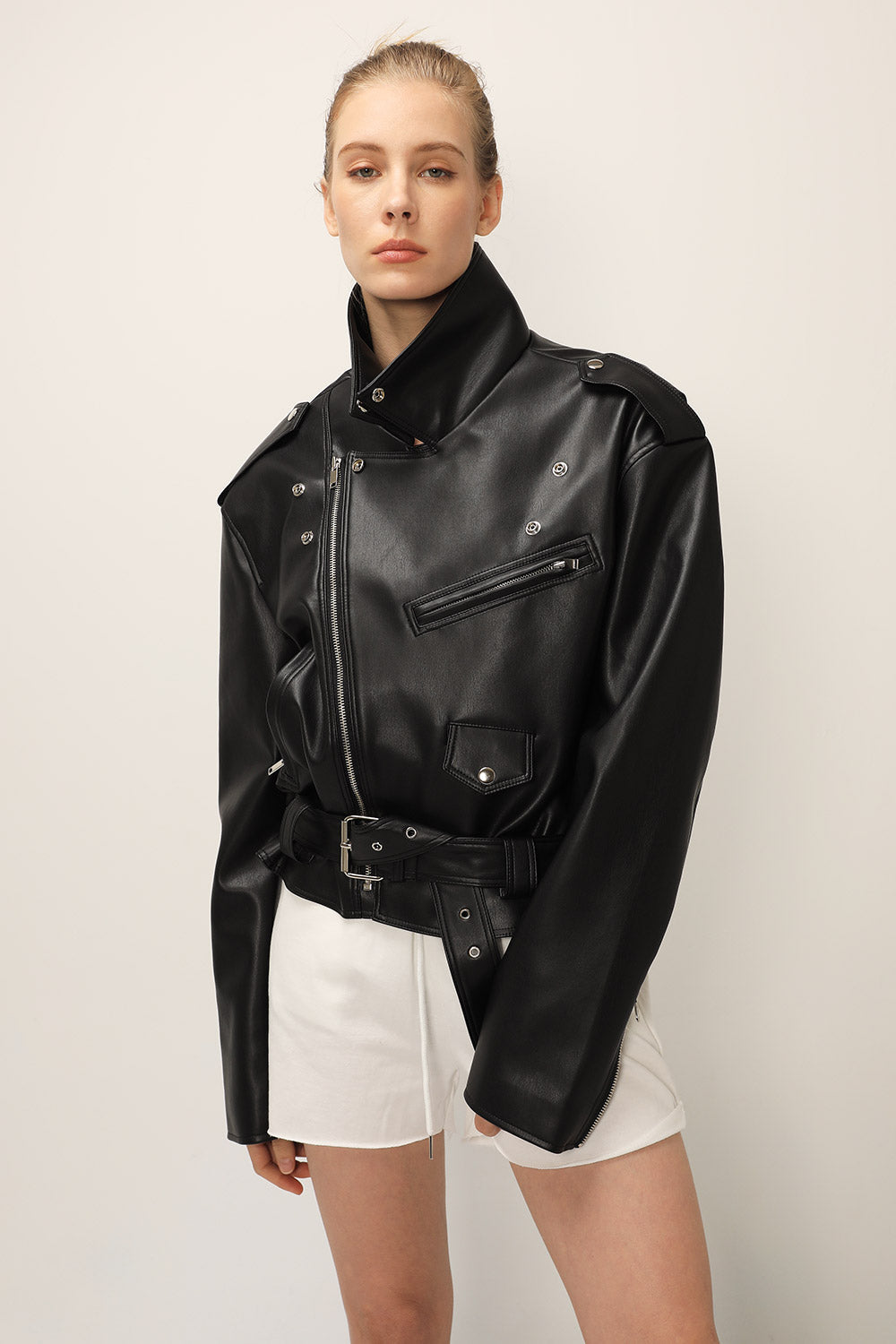 storets.com Emma Pleather Rider Jacket