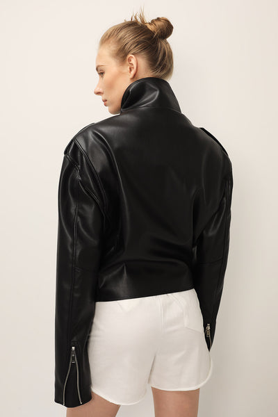 storets.com Emma Pleather Rider Jacket