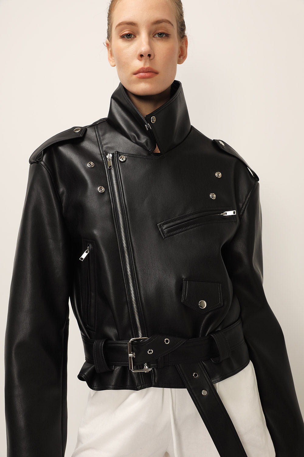 storets.com Emma Pleather Rider Jacket