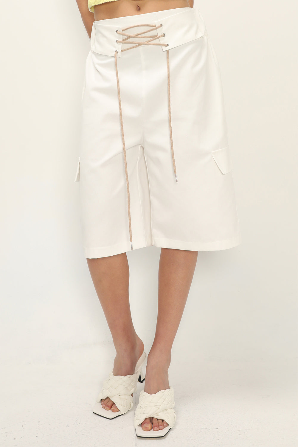 storets.com Sabrina Eyelet Cargo Shorts