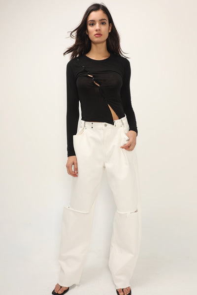 storets.com Vera Slash Cutout Jeans