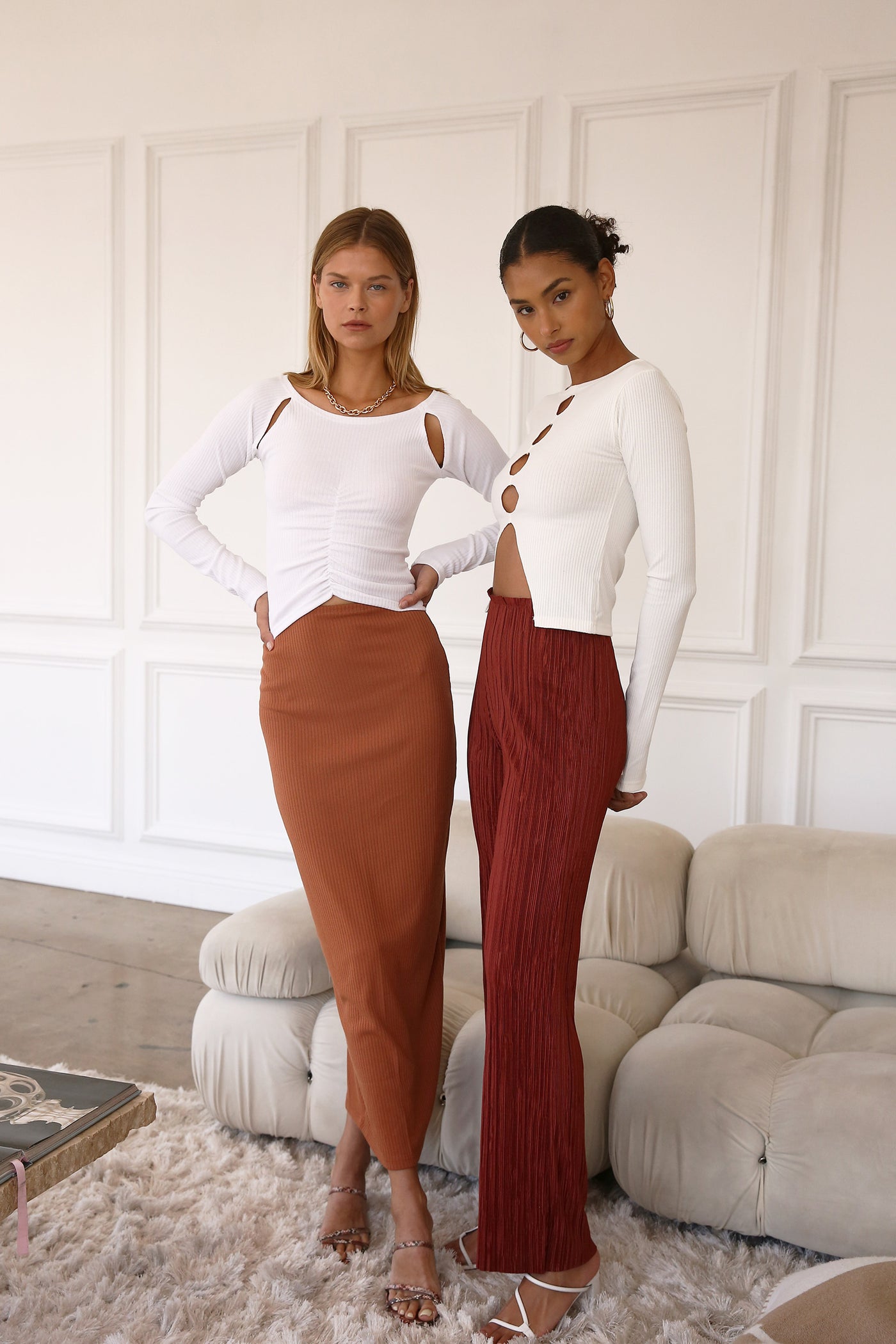 storets.com Jade Ribbed Skirt w/String