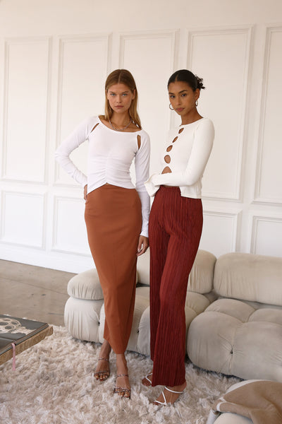 storets.com Jade Ribbed Skirt w/String