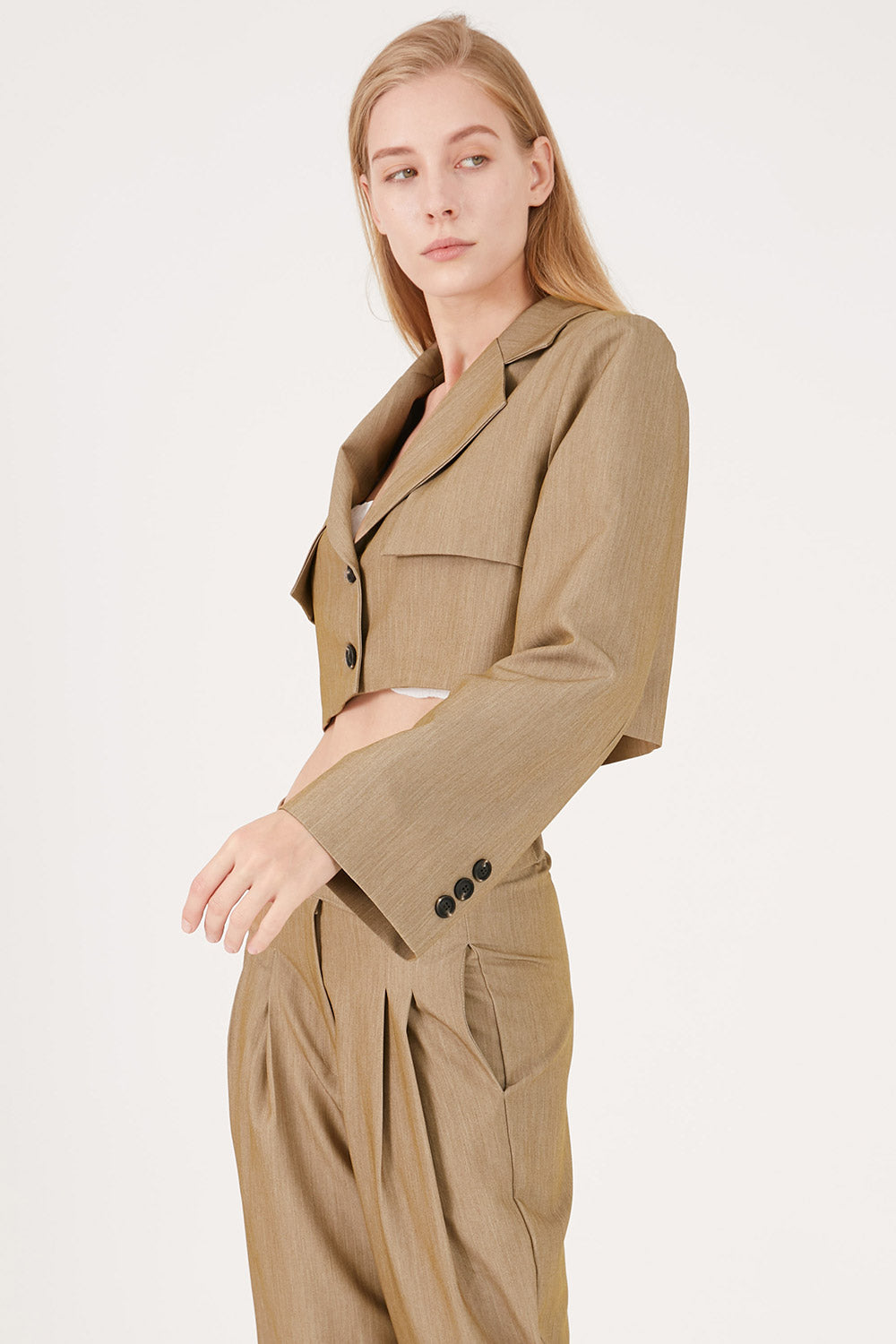 storets.com Nova Cropped Blazer Jacket