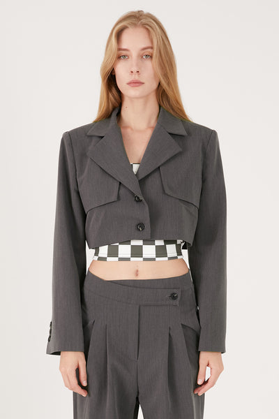 storets.com Nova Cropped Blazer Jacket