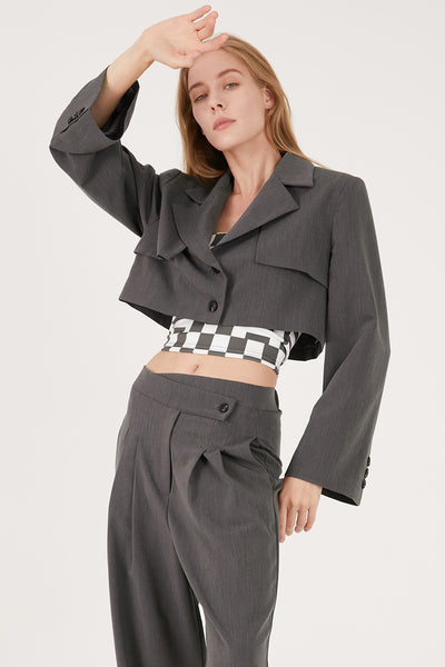 storets.com Nova Cropped Blazer Jacket