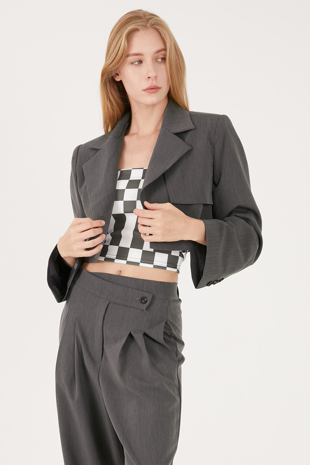 storets.com Nova Cropped Blazer Jacket