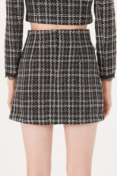 storets.com Ayla Tweed Skort w/Lace Inset