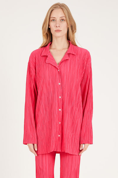 storets.com Maria Oversized Plisse Shirt