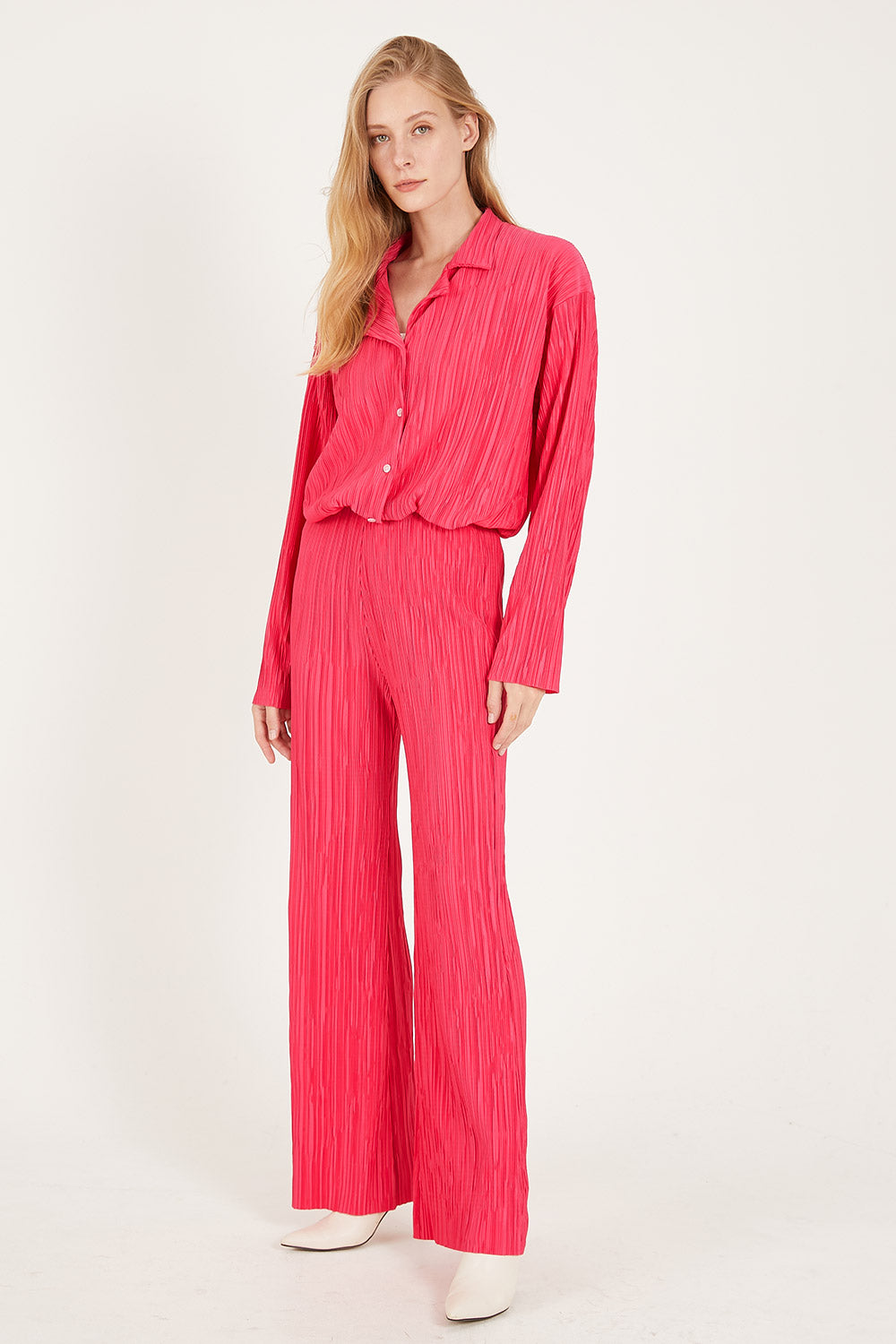 storets.com Maria Oversized Plisse Shirt