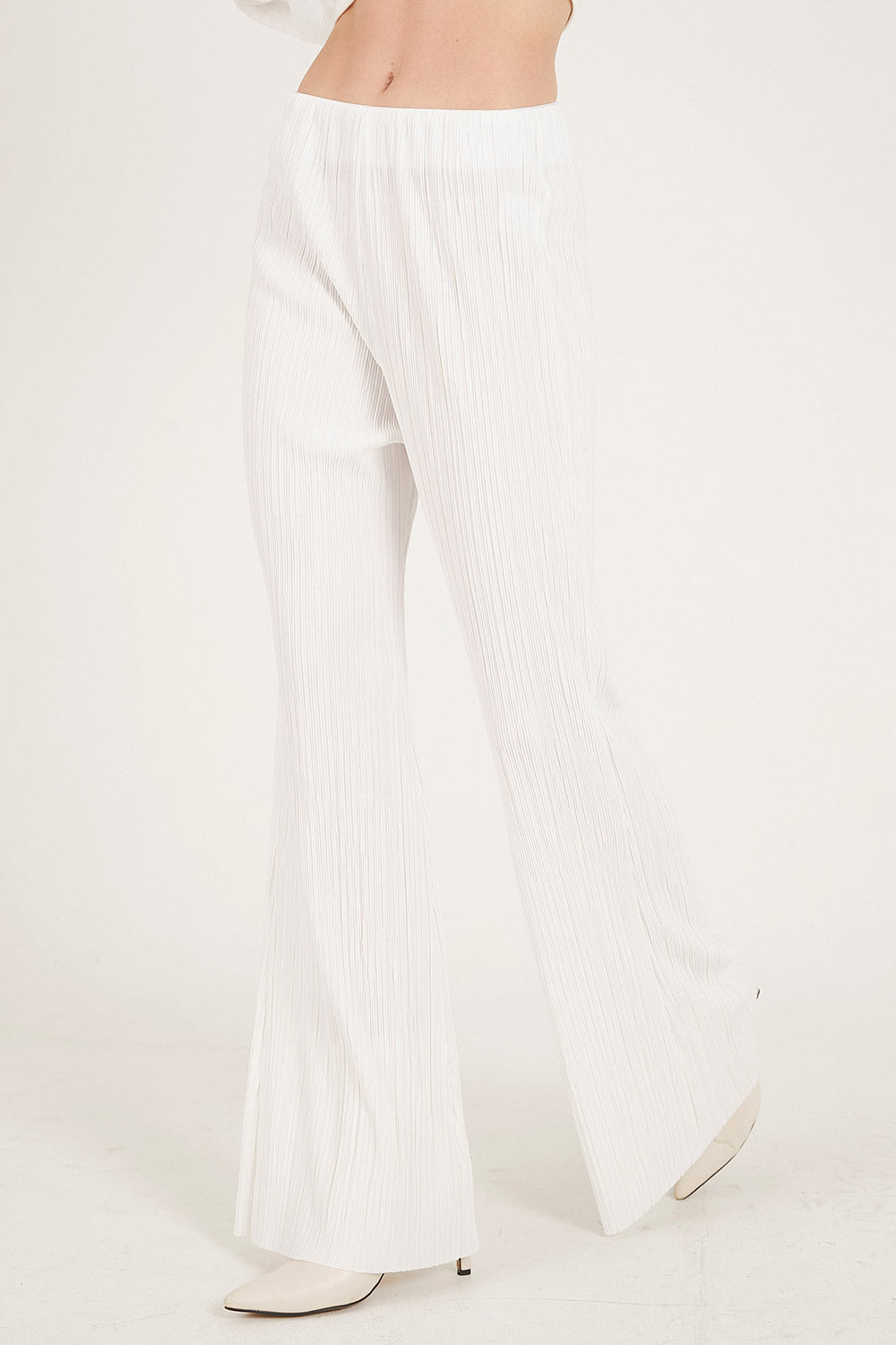 storets.com Maria Flared Leg Plisse Pants