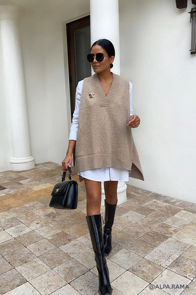 storets.com Lyla Oversized Knit Vest