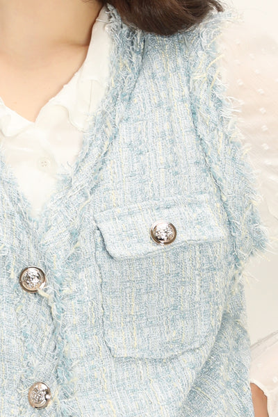 storets.com Rosalee Tweed Sleeveless Jacket