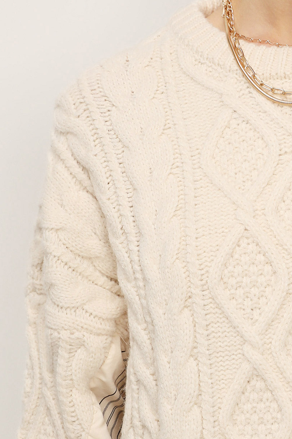 storets.com Kathy Shirt Combo Knit Pullover