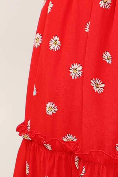 storets.com Kelly Daisy Printed Ruffle Skirt