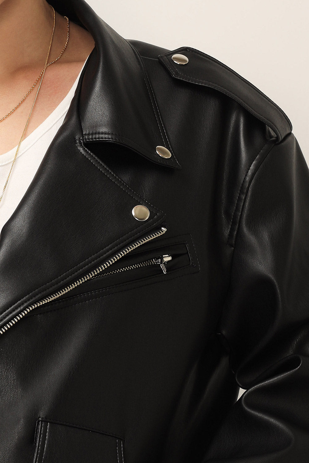 storets.com Emma Pleather Rider Jacket