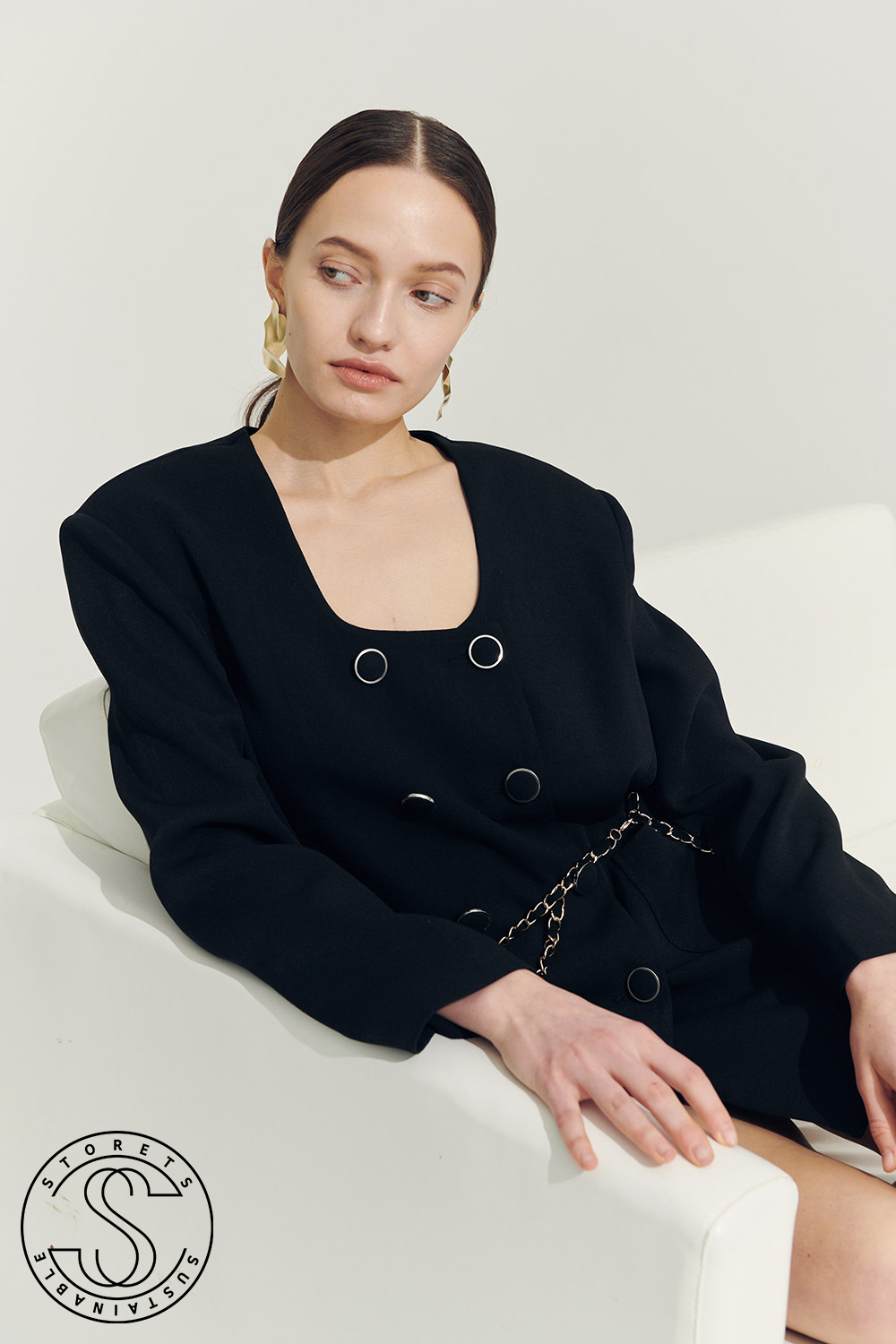 storets.com Re:born Sia Double Button Blazer