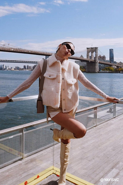 storets.com Cleo Borg Teddy Vest