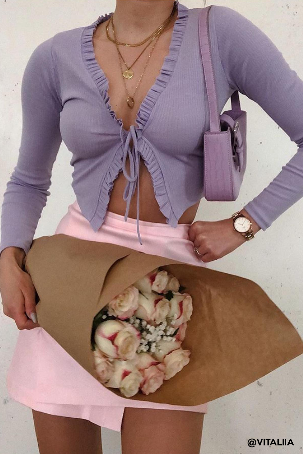 storets.com Luna Ruffle Trim Cropped Cardigan